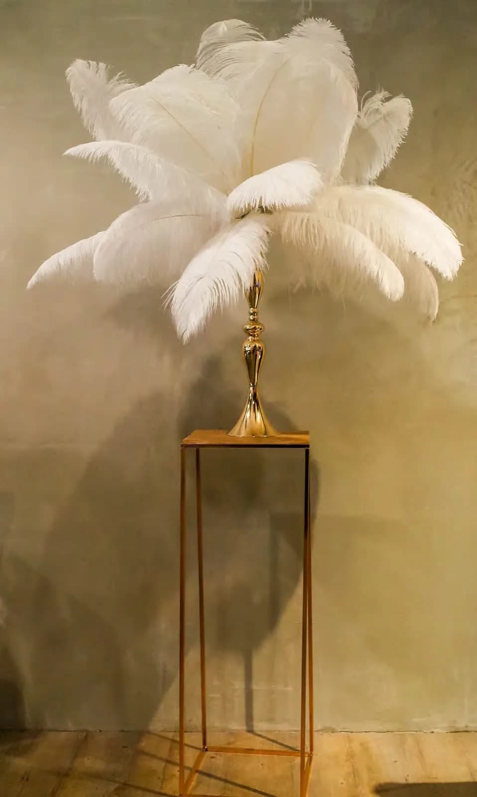 金色羽毛台(矮/高)
