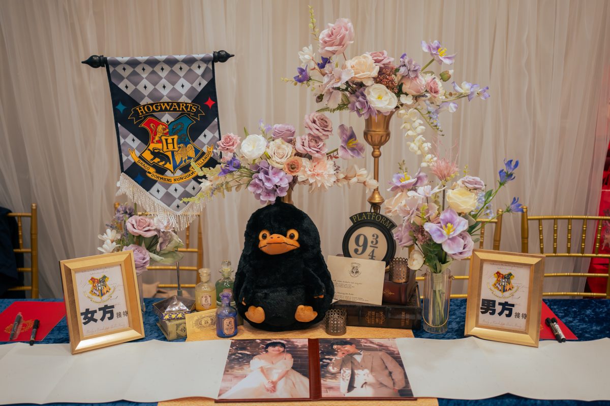 哈利波特婚禮桌面佈置