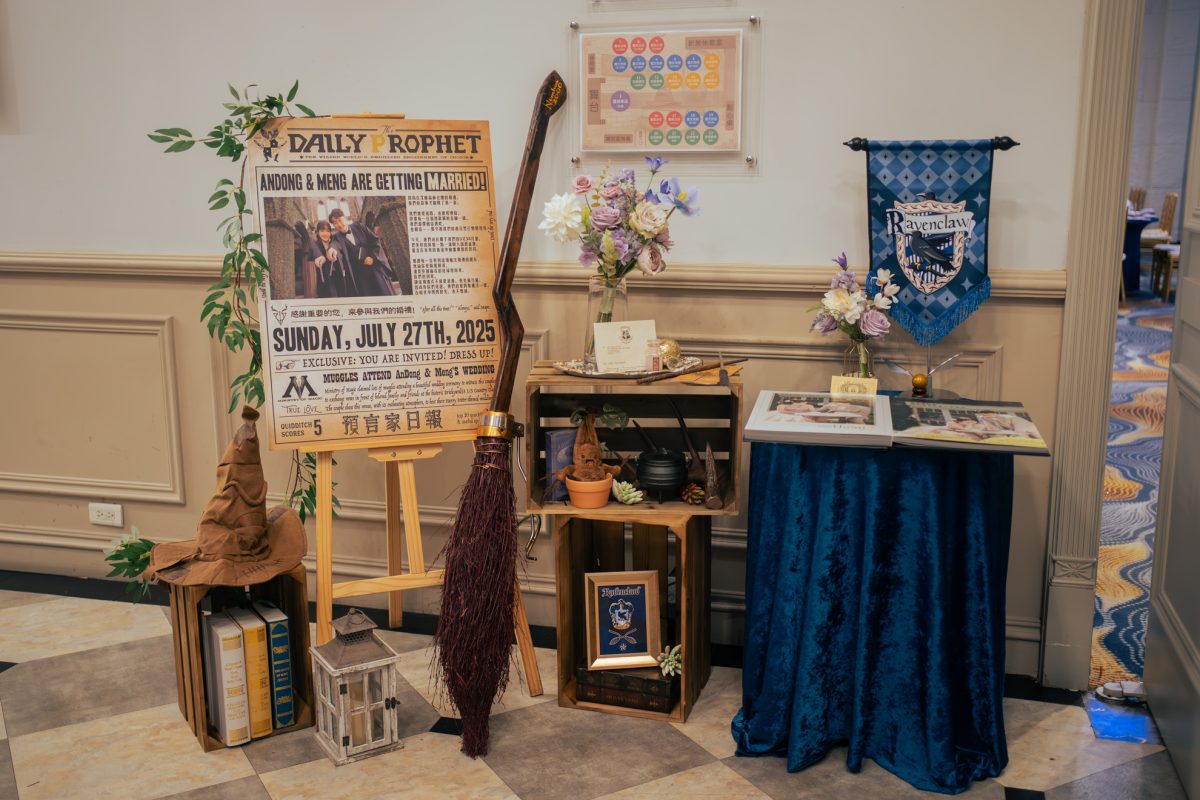 哈利波特婚禮桌面佈置