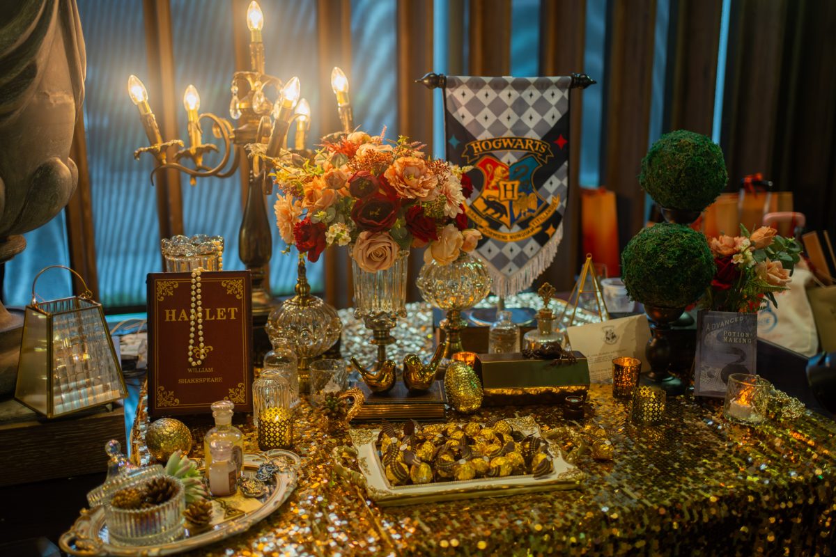 哈利波特婚禮桌面佈置