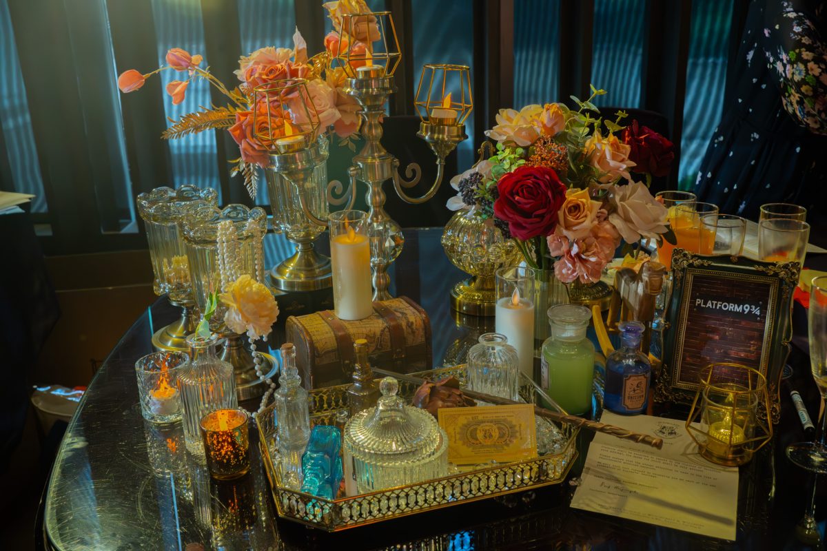 哈利波特婚禮桌面佈置