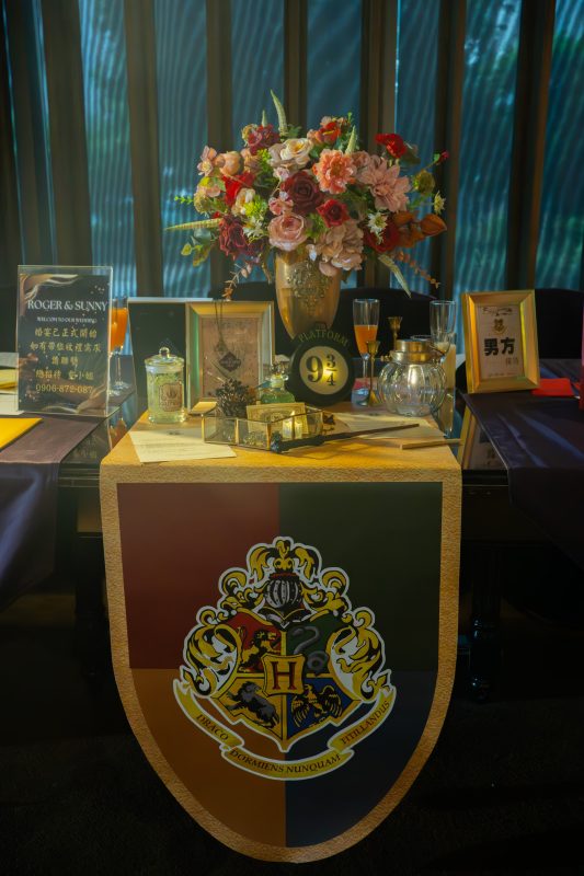 哈利波特婚禮桌面佈置