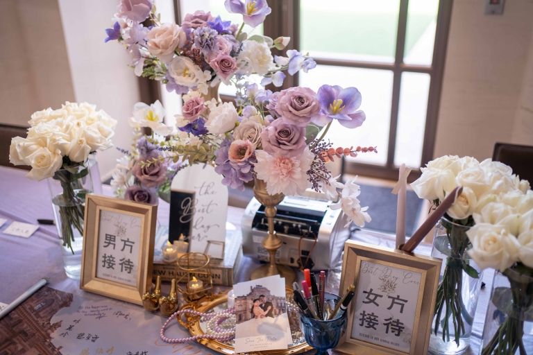 2025 入口網頁 30 紫色花藝桌面布置