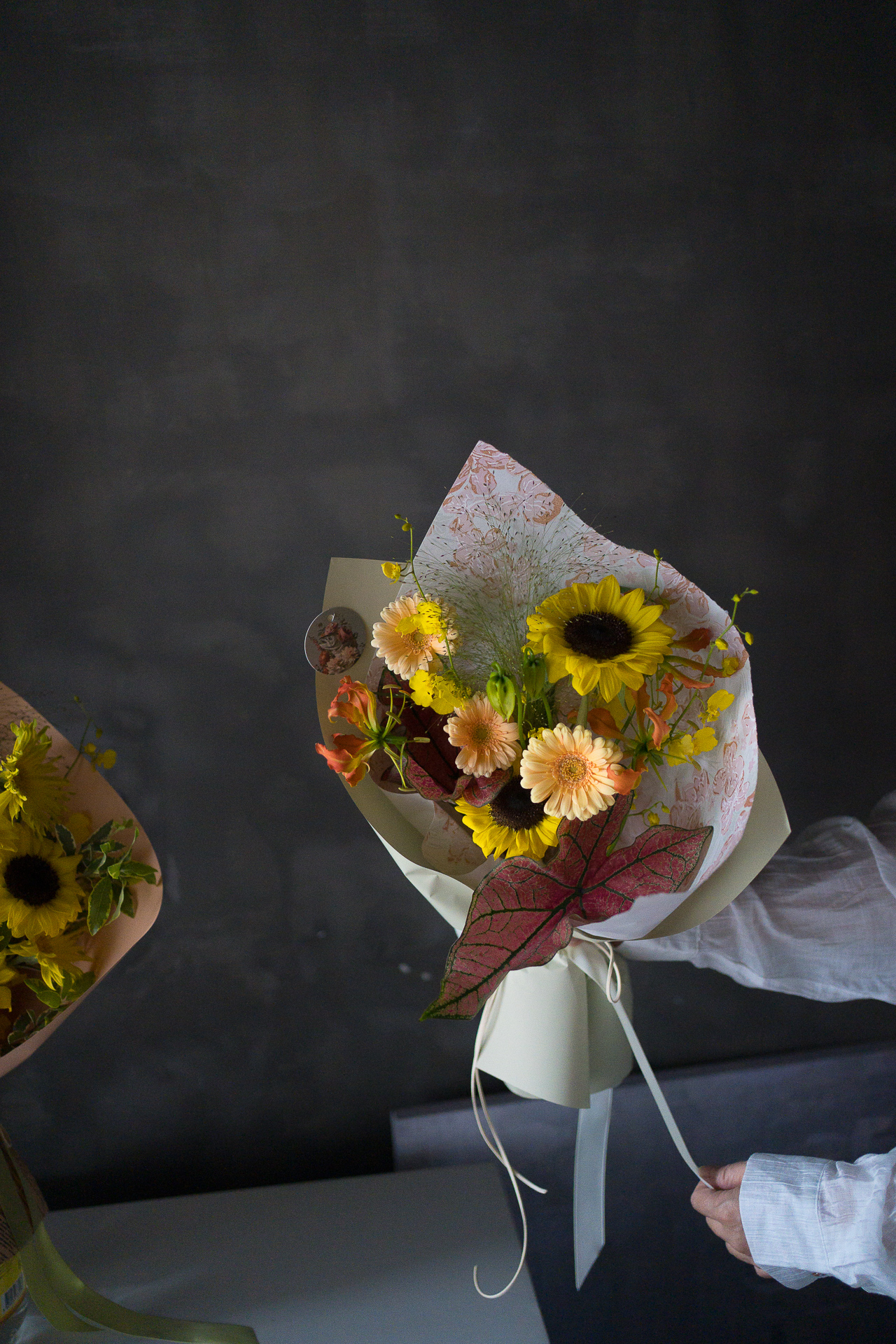 畢業太陽花花束