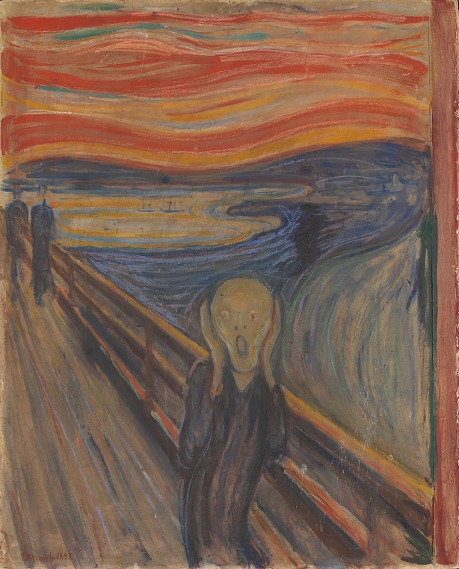 村家鮭女 2025畢業季限定花禮 10 Edvard Munch 1893 The Scream oil tempera and pastel on cardboard 91 x 73 cm National Gallery of Norway