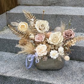 永生桌花｜香檳金色系