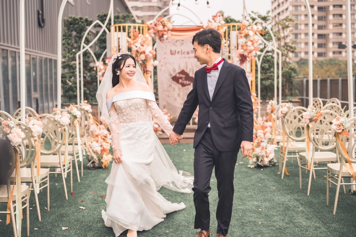 八德彭園戶外證婚哈利波特魔藥學主題客製化會場新人合照